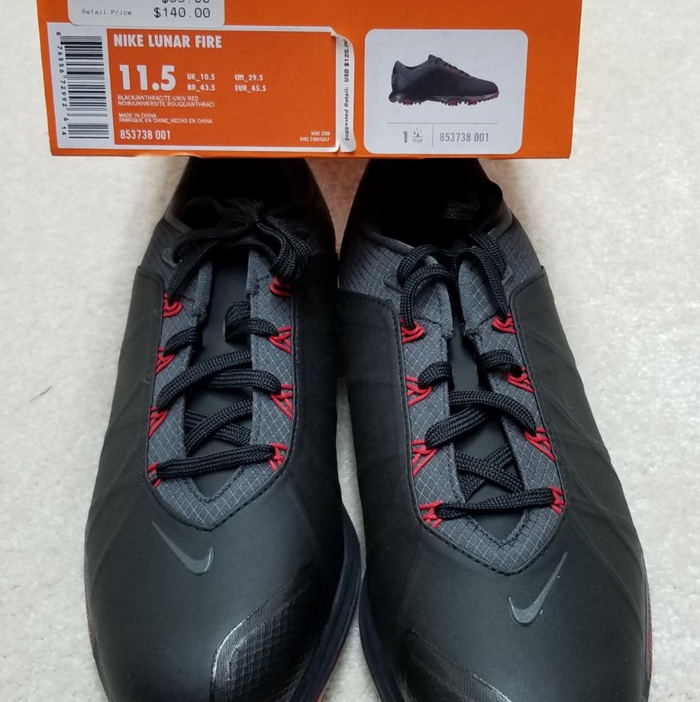 Nike lunar fire golf shoes, sz 11.5
